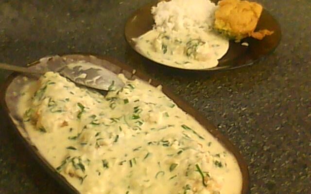 Peixe ao molho branco