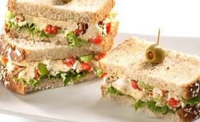 Sanduíches de Frango com Philadelphia