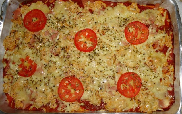 Massa de pizza liquidificador