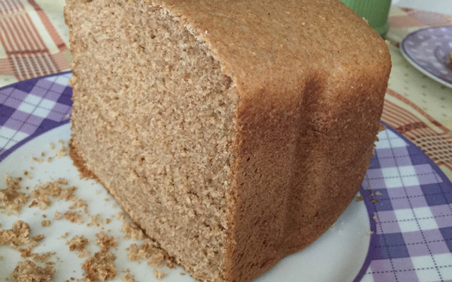 Pão integral na máquina de pão