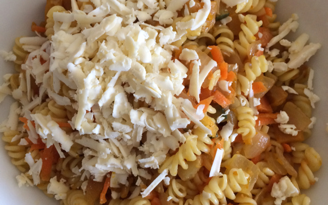 Macarrão com legumes da canastra