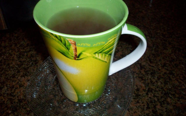 Chá de casca de maçã