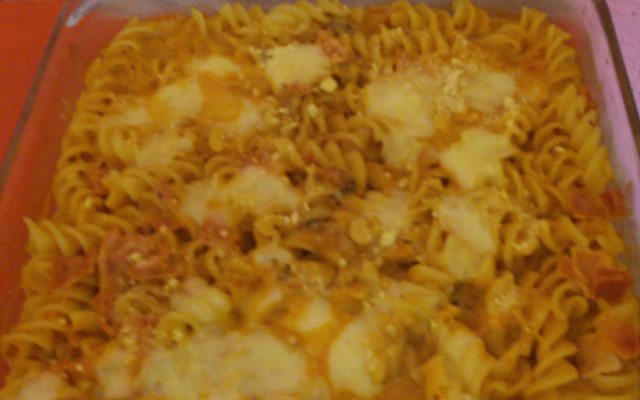 Macarrão na panela de pressão