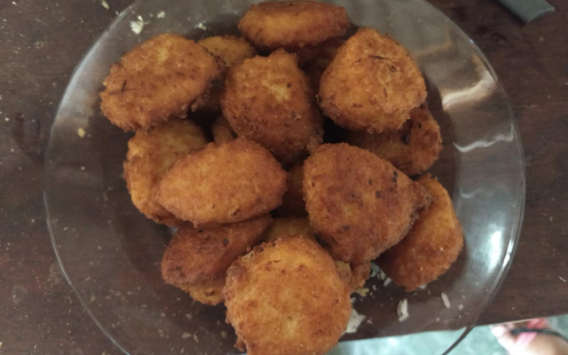 Bolinho de arroz vegano