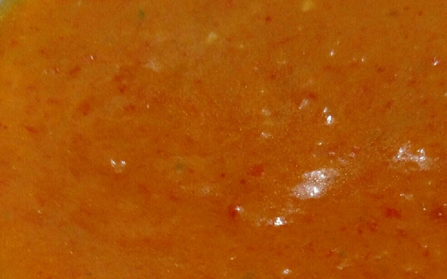 Bruschetta de pimentão vermelho