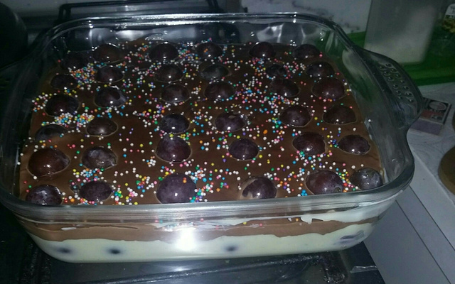 Sobremesa delícia de uva