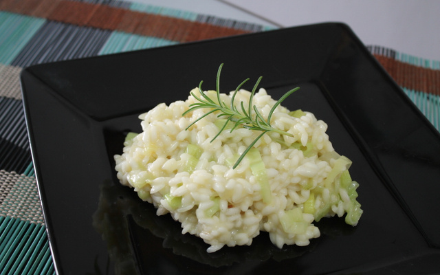 Risoto de alho-poró