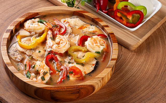 Moqueca de camarão baiana