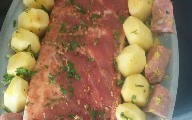 Costela de porco no capricho