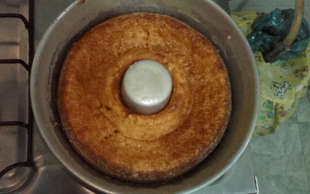 Bolo de milho com leite condensado e coco (sem farinha de trigo)