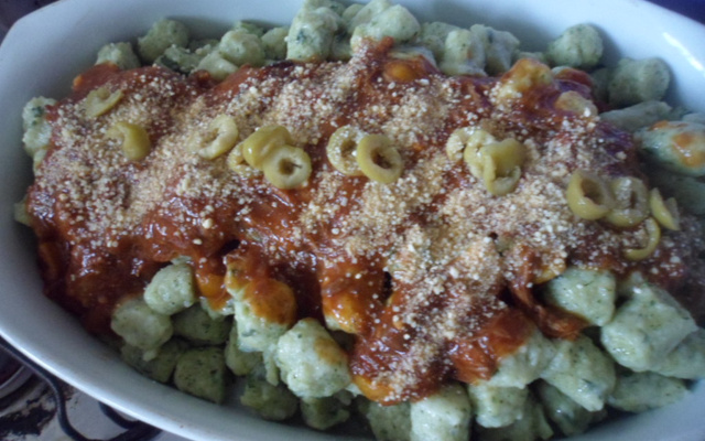 Nhoque verde (de verdura)