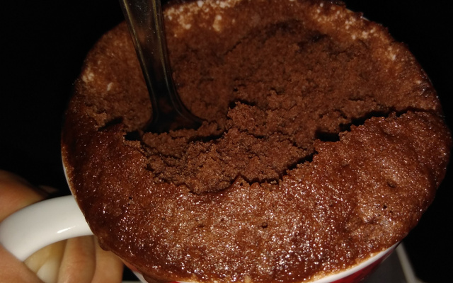 Bolo de caneca de chocolate