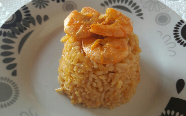 Arroz com camarão