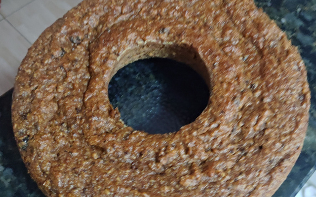 Bolo diet de banana, sem farinha e sem açúcar