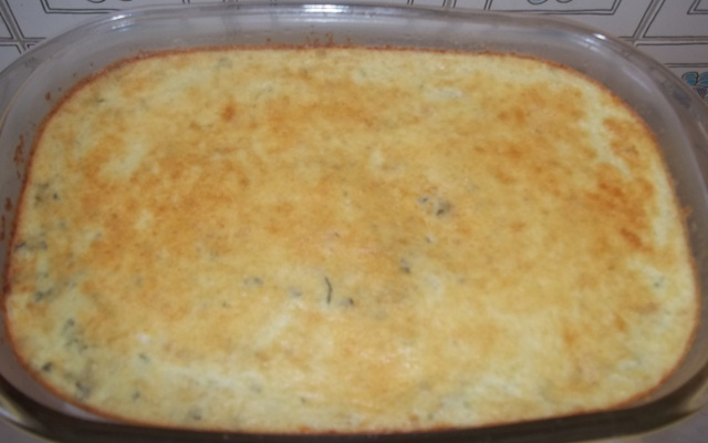 Souflé delicioso de espinafre sucesso garantido