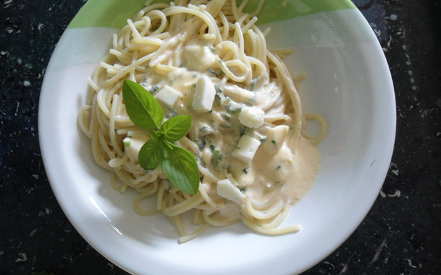 Molho branco com azeite de oliva