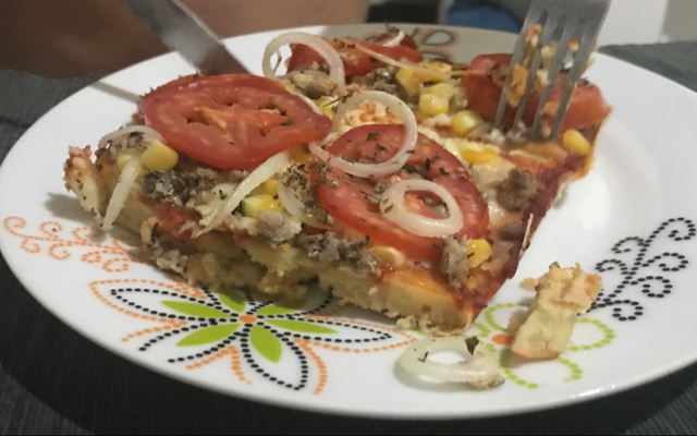 Pizza de liquidificador rápida