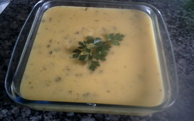 Polenta na panela de pressão