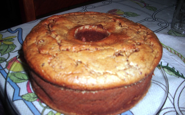 Bolo de banana sem farinha, açúcar e leite