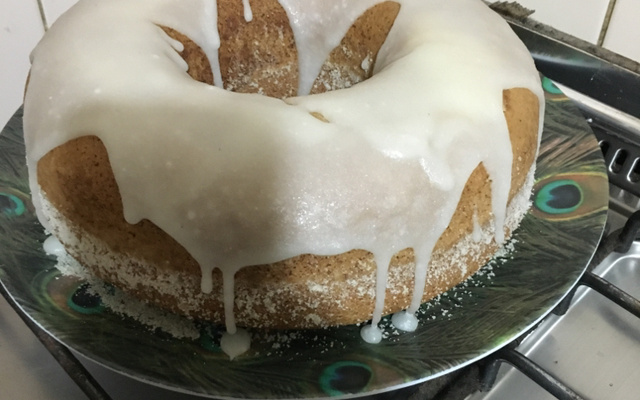 Bolo branco de liquidificador