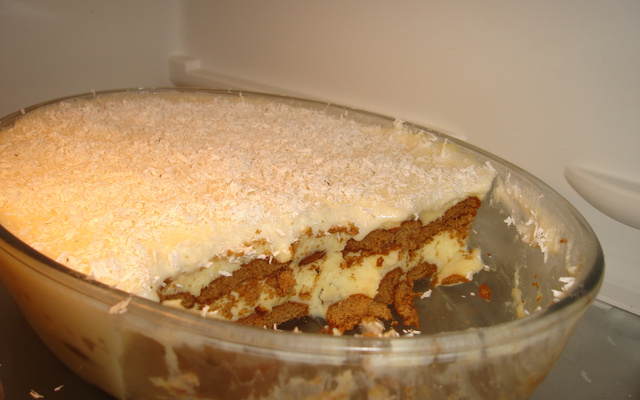 Pavê de coco com chocolate