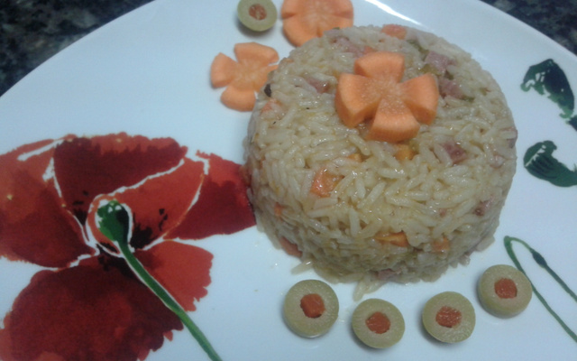 Risoto de linguiça calabresa