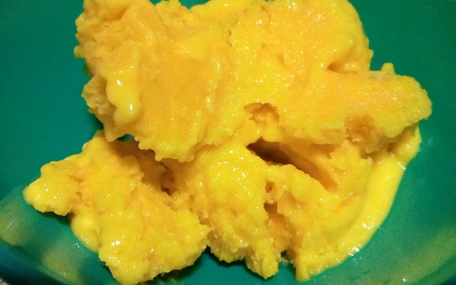 Sorvete de manga com inhame