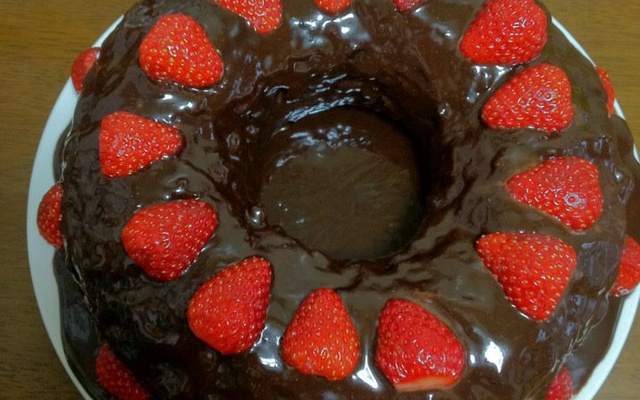 Bolo de chocolate cremoso