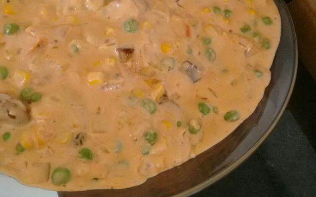 Macarrão com requeijão