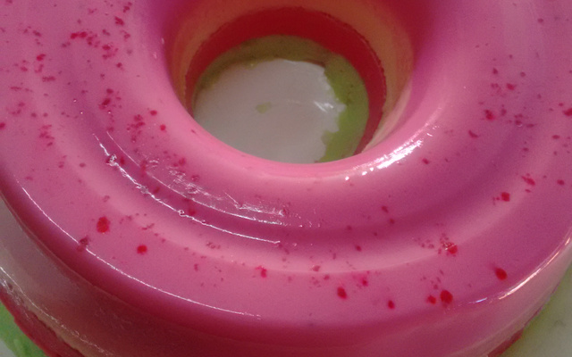 Gelatina arco-íris cremosa zero açúcar