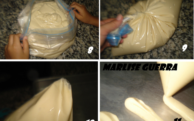 Biscoito de polvilho feito com batedeira