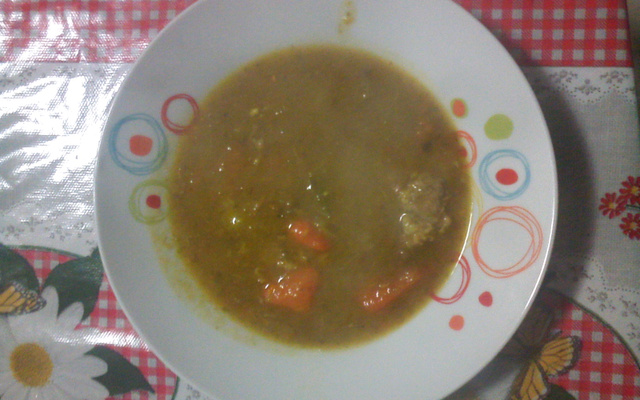 Sopão de legumes da Lauri