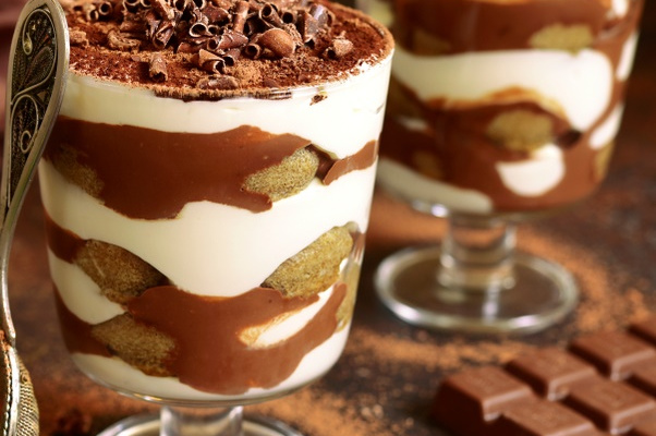 Pavê de chocolate molhadinho