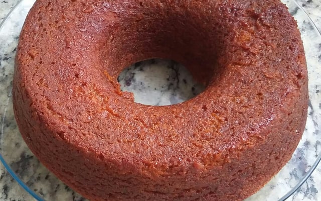 Bolo delicioso de mamão