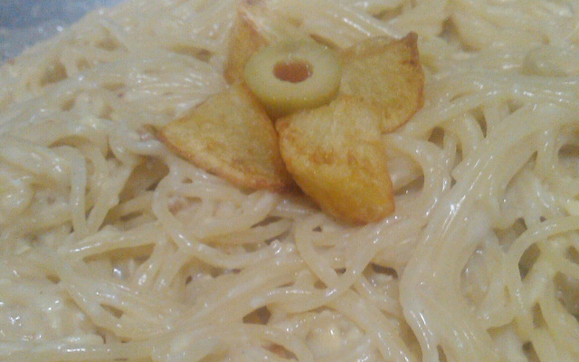 Fetuccine à carbonara maravilhoso