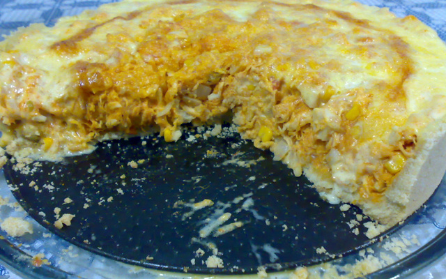 Torta de frango com palmito