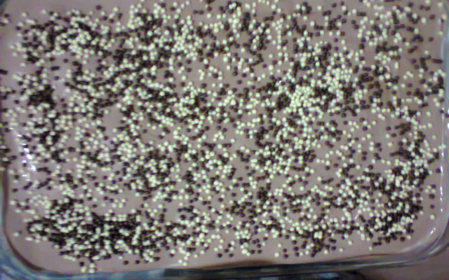 Torta de bolacha de leite condensado e nata