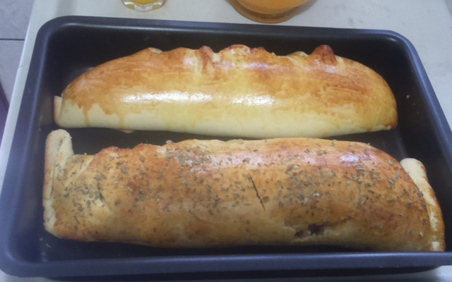 Pão de liquidificador recheado