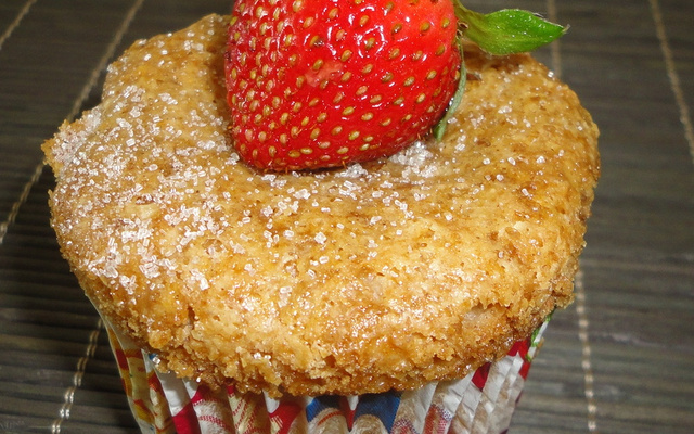 Muffins ou bolo de maçã sem ovos