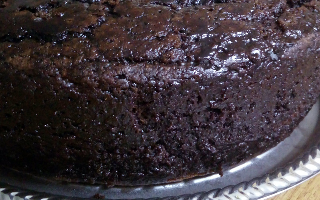Calda de chocolate para bolo
