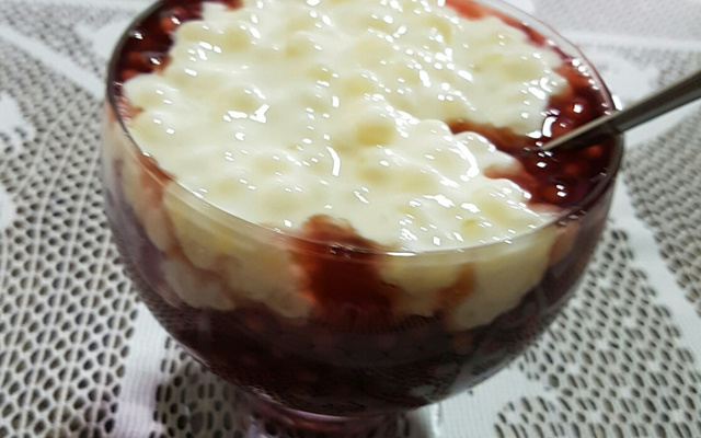 Sagu de bolinhas gigantes