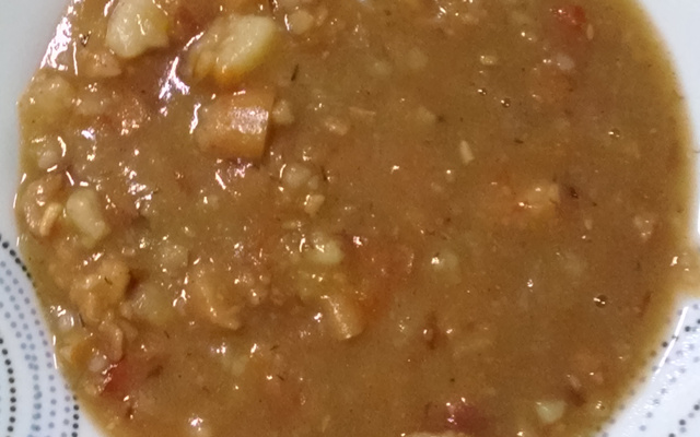 Sopa de pinhão curitibana