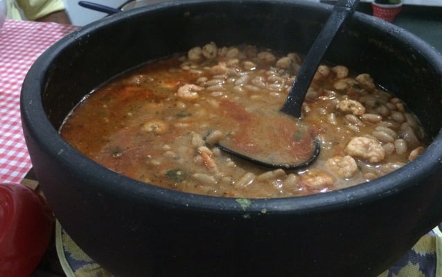 Feijão Branco com Camarão