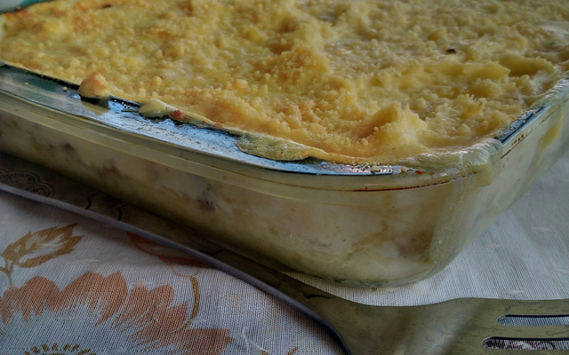 Bacalhau gratinado