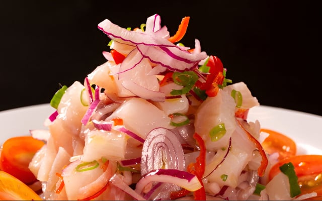 Delicioso ceviche de tilápia