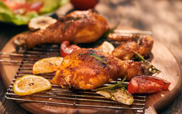 Frango ao forno com alecrim