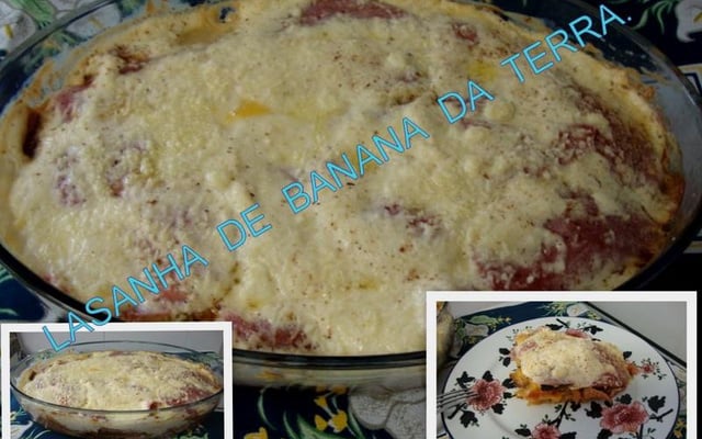 Lasanha de banana da terra