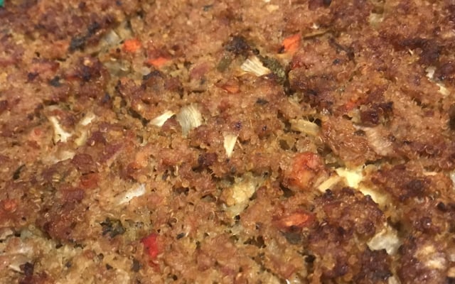 Quibe de forno com quinoa