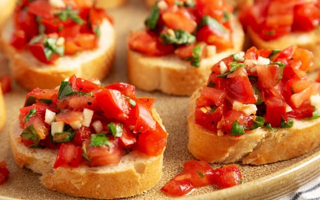 Bruschetta na airfryer