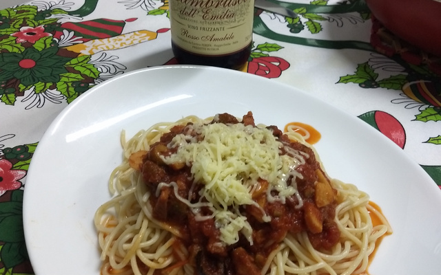 Macarrão alho e champignon